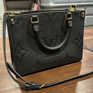 Black Louis Vuitton Empreinte On the Go Bag